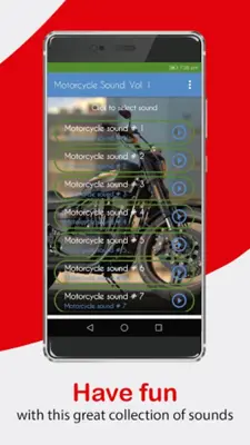 Motorcycle Sounds, Ringtones. android App screenshot 10