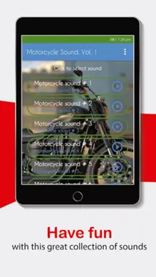 Motorcycle Sounds, Ringtones. android App screenshot 8